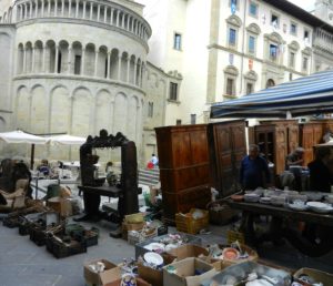 Antique Fair in Arezzo, Italy