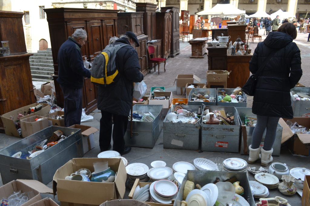 Antiques in Arezzo, Italy