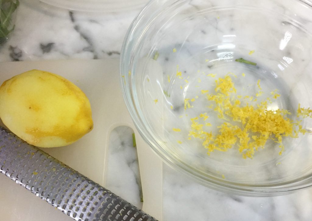 lemon zest for lemon pasta
