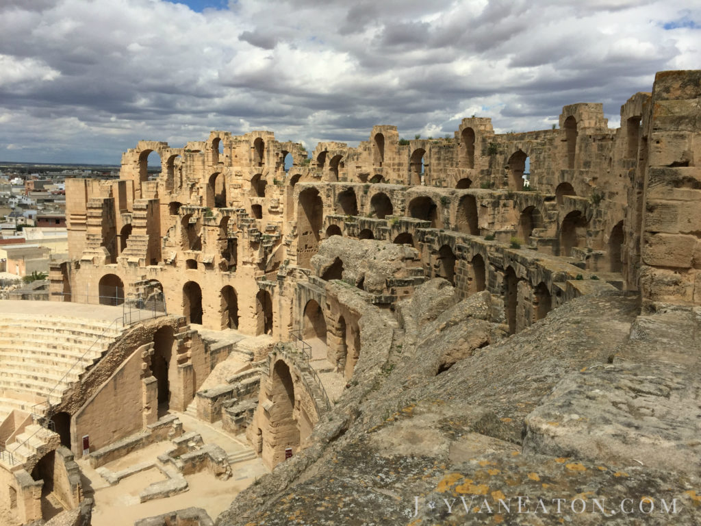 Inside El Djem Amphitheater